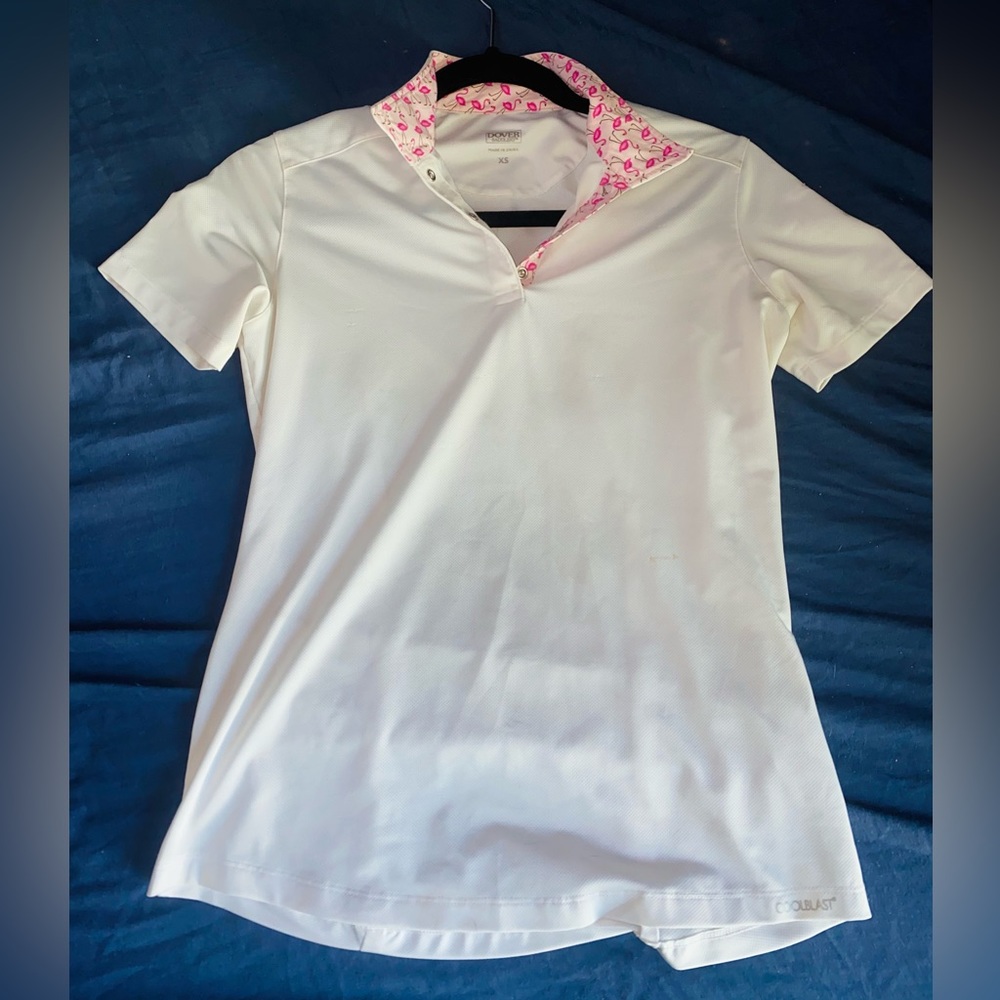 DOVER SADDLERY COOLBLAST XS FLAMINGO SHOW SHIRT